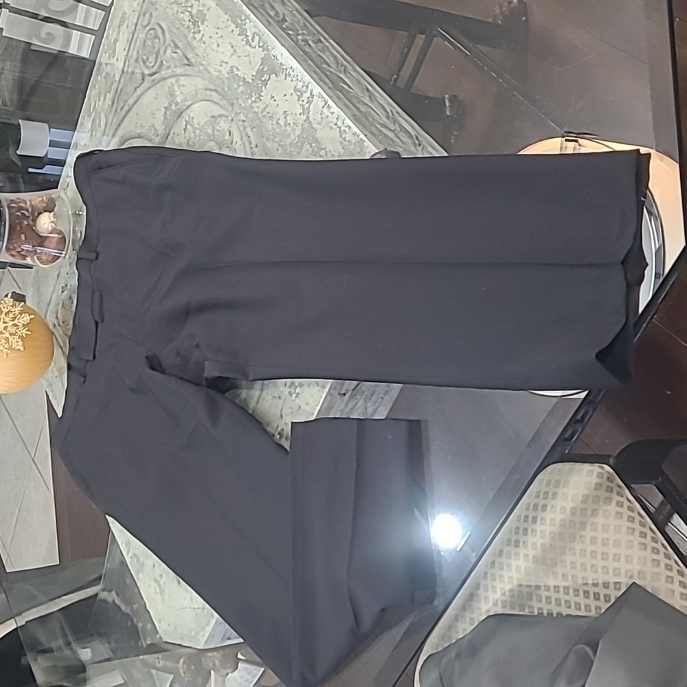 HUGO BOSS MEN'S VIRGIN WOOL BLACK FORMAL DRESS PANTS 34